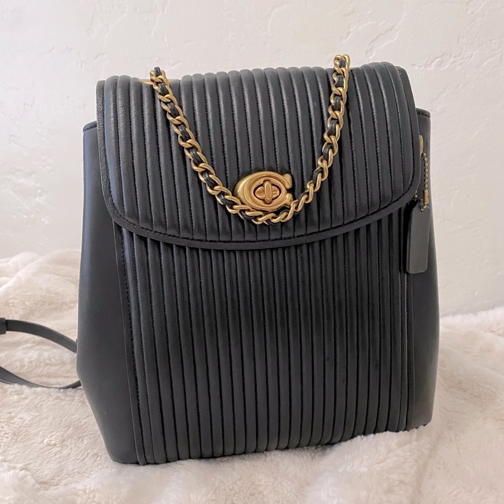 COACH Parker Convertible Backpack in Quilted Leather, RARE find!